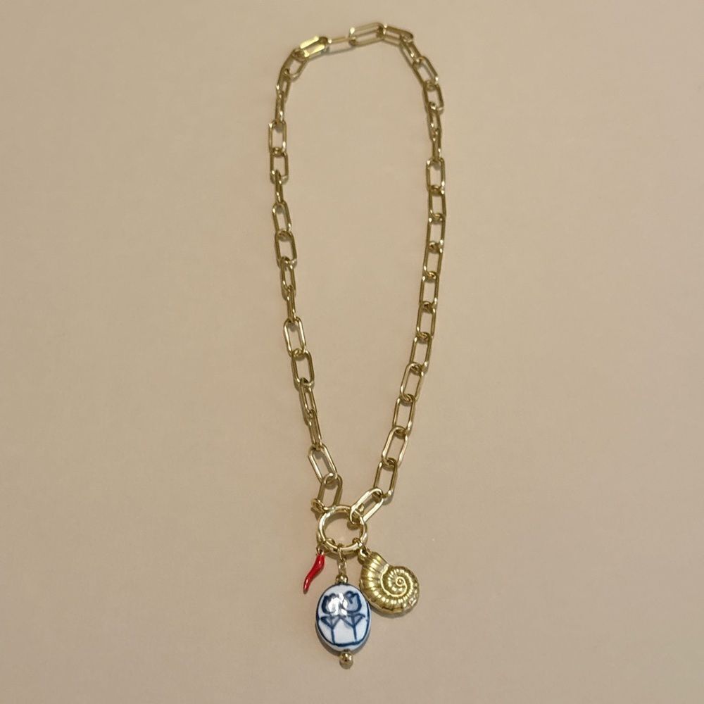 Boho Necklace with Charms #1615 - Picture 2 of 4